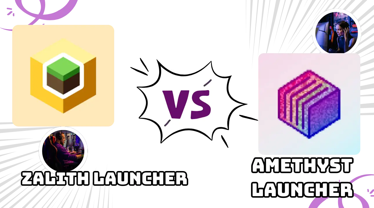 Amethyst Launcher vs Zalith Launcher.