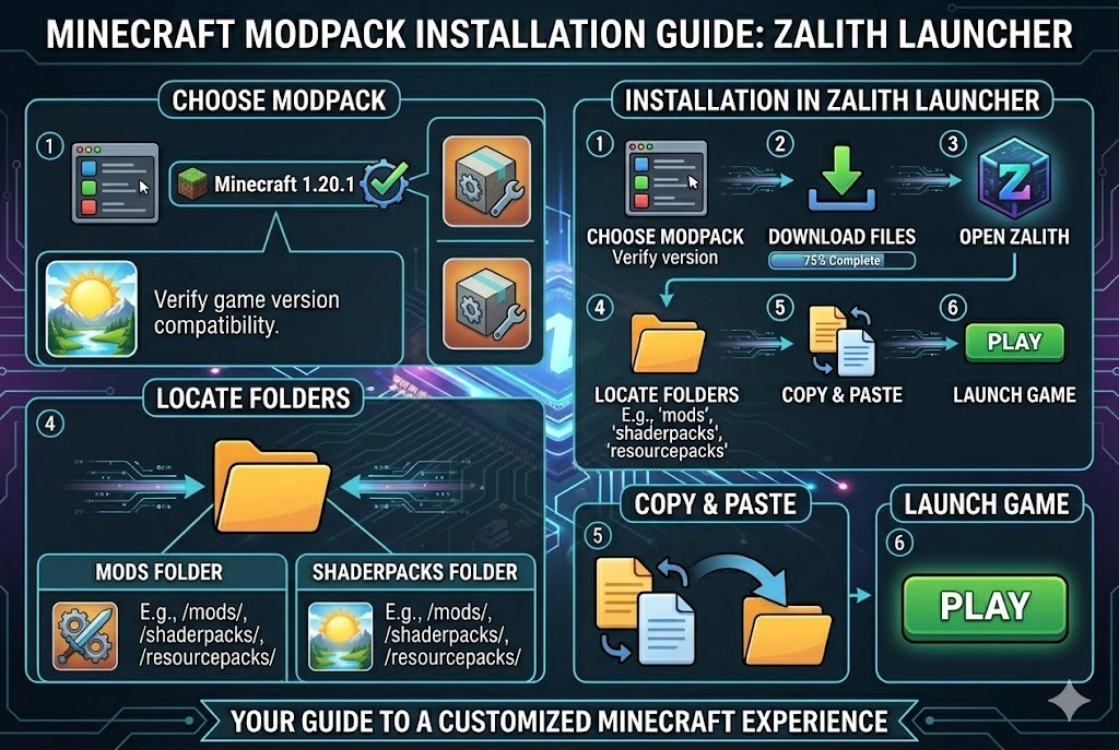 How to Install Modpacks in Zalith Launcher | Minecraft Java Edition