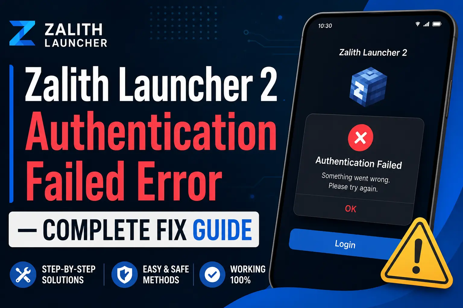 Zalith Launcher 2 Authentication Failed Error — Complete Fix Guide