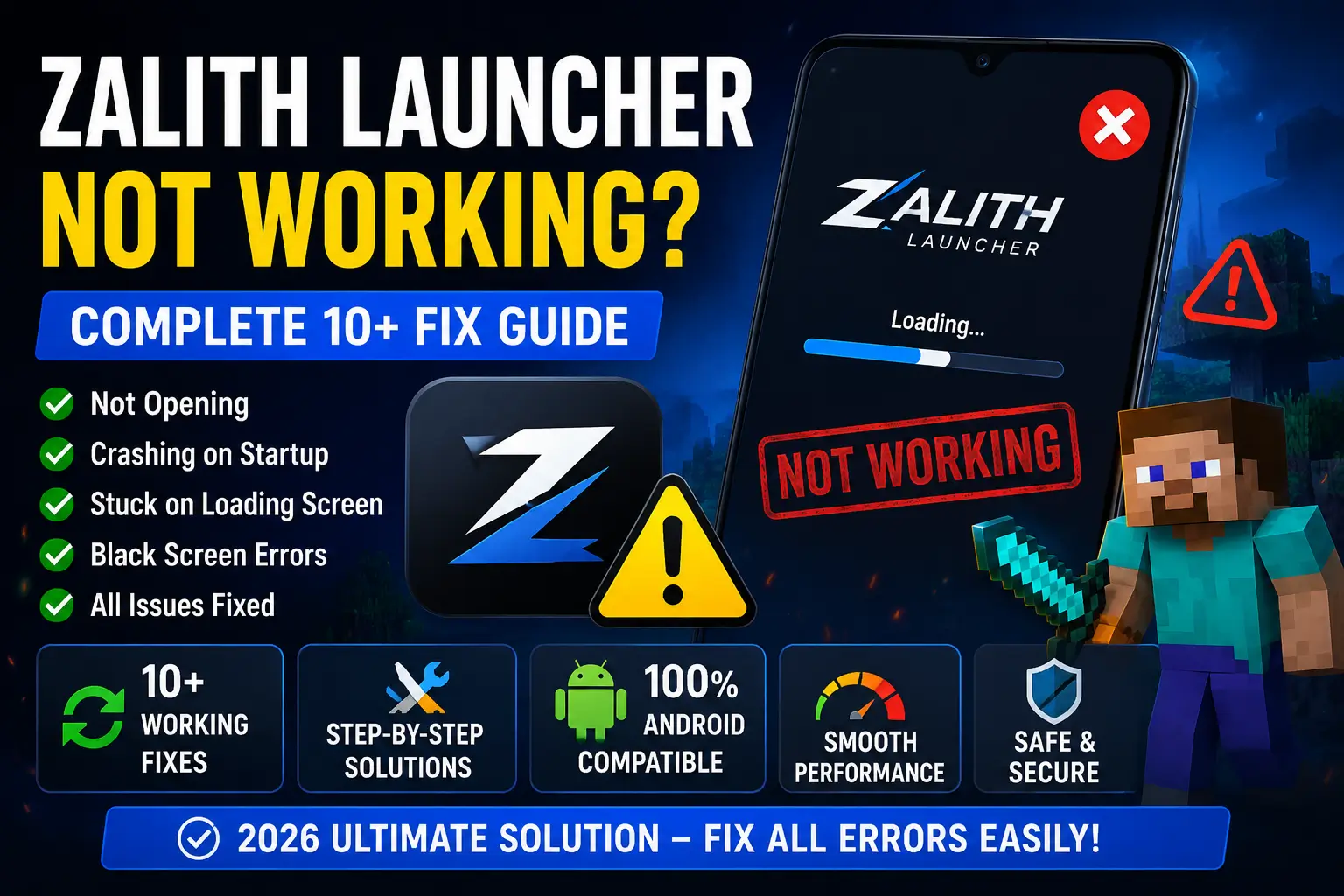 Zalith Launcher Not Working — 10 Fixes for Common Errors