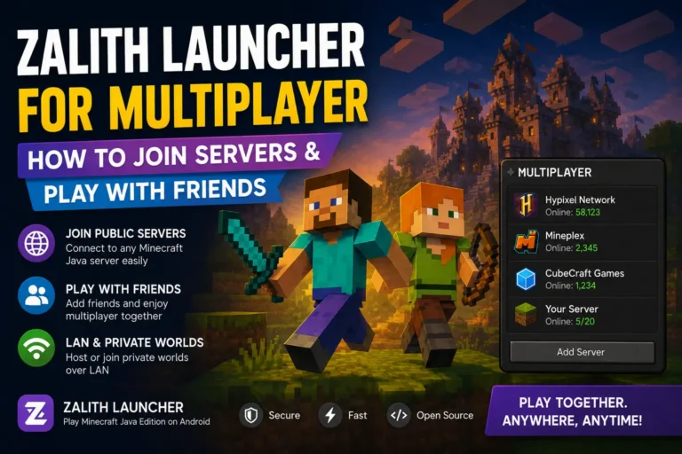 Zalith Launcher for Multiplayer — How to Join Servers & Play with Friends